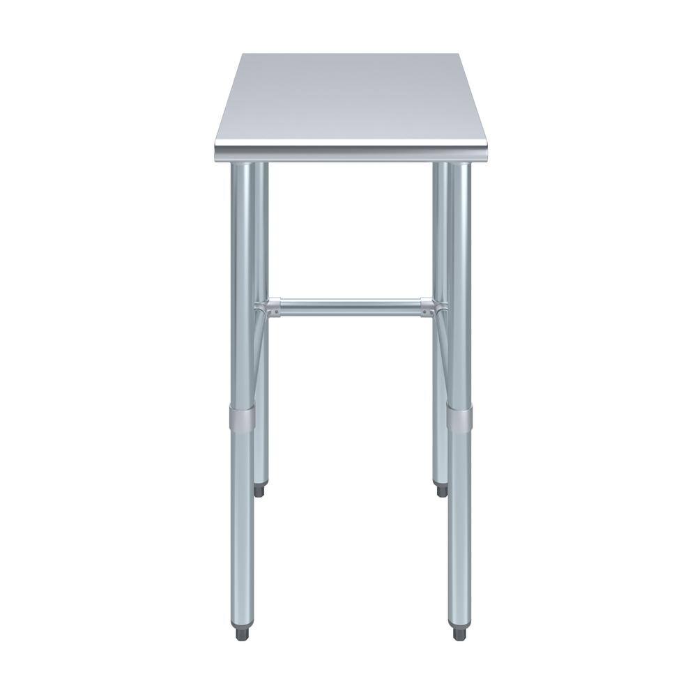 18" Stainless Steel Open Base Utility Work Table