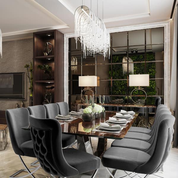 Elegant modern dining discount chairs