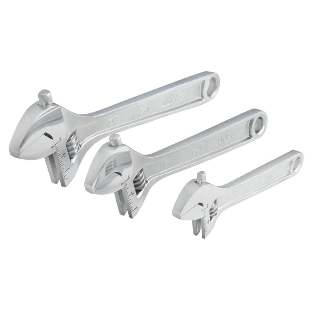 6 in., 8 in., 10 in. Adjustable Wrench Set (3 Piece) price history on PriceWatchPro