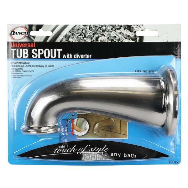 Danco Brushed Nickel Bathtub Spout with Diverter Danco Brushed Nickel Bathtub Spout with Diverter