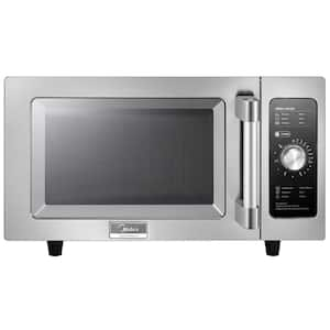 Solwave Stainless Steel Commercial Microwave with Push Button Controls -  120V, 1000W