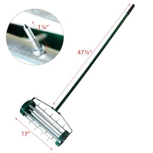 47.5 in. Lawn and Garden Soil Aerator Manual Lawn Roller Tool