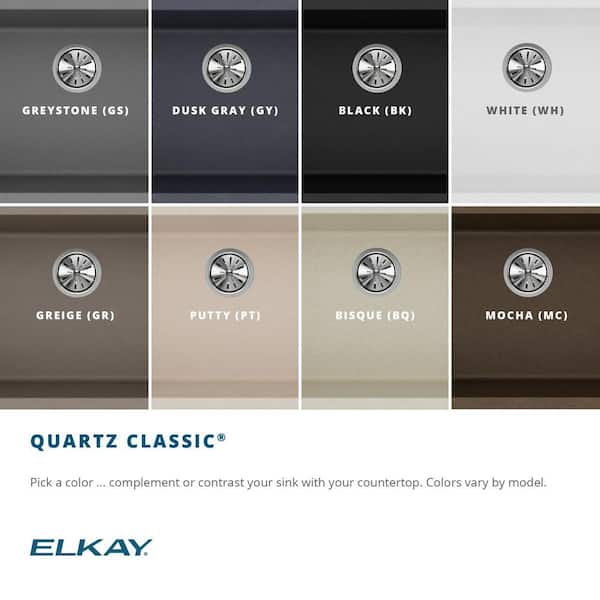 Elkay Quartz Classic 33 inch Drop-In Sink - Greystone ELGAD3322PDGS0