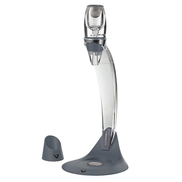VINTURI Acrylic Wine Aerator Tower Set for Red Wines with Clear Stand