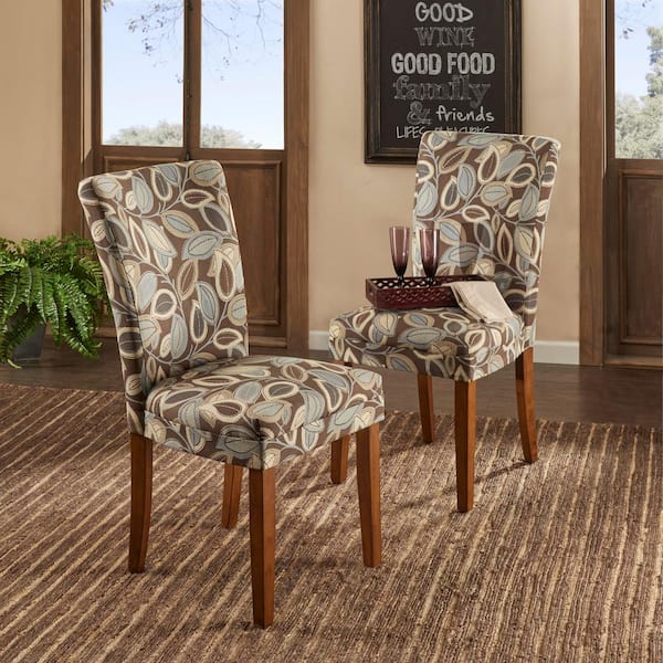 HomeSullivan Leaves Print Side Chair (Set of 2)