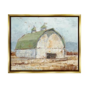 Natural Earth Painted Barn by Ethan Harper Floater Frame Nature Wall Art Print 31 in. x 25 in.