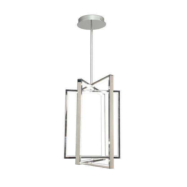 ARTCRAFT Linear 87-Watt Integrated LED Chrome Linear Chandelier