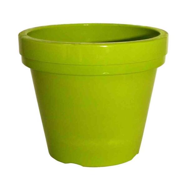 Southern Patio 13 in. Limeade High-Density Resin Puritan Planter