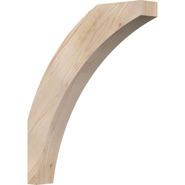 Ekena Millwork 3 1/2"W x 22"D x 26"H Thorton Smooth Knee Brace, Douglas Fir