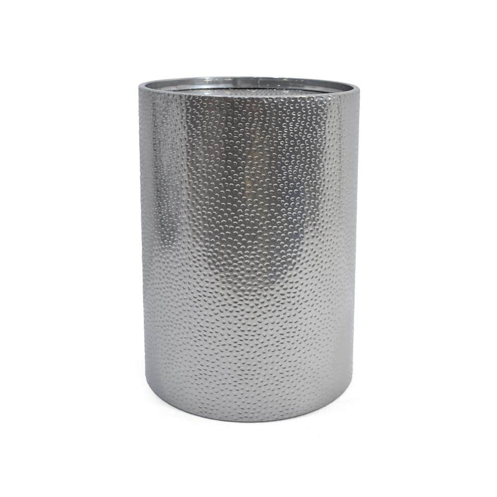 Braeburn Silver Hammered Iron Acccent Table