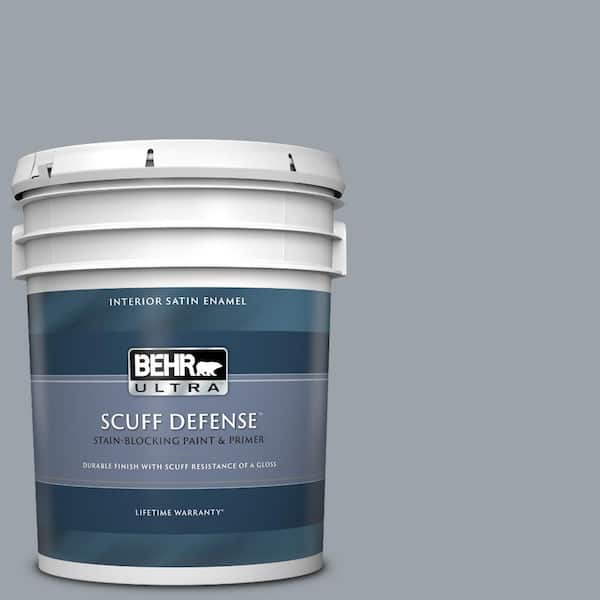 BEHR ULTRA 5 gal. #MQ5-22 Rainmaster Extra Durable Satin Enamel Interior Paint & Primer