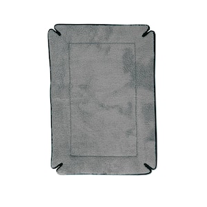 20 in. x 25 in. Small Gray Memory Foam Crate Pad/Bed