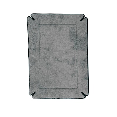 25 in. x 37 in. Large Gray Memory Foam Crate Pad/Bed