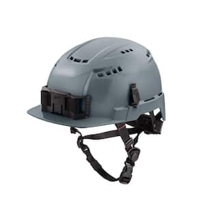 BOLT Gray Type 2 Class C Front Brim Vented Safety Helmet