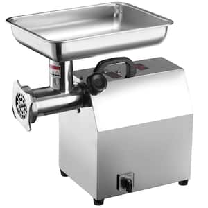 Electric Meat Grinder 794 lbs./H Capacity 1100-Watt Industrial Meat Mincer Silver Commercial Meat Grinder, ETL Listed