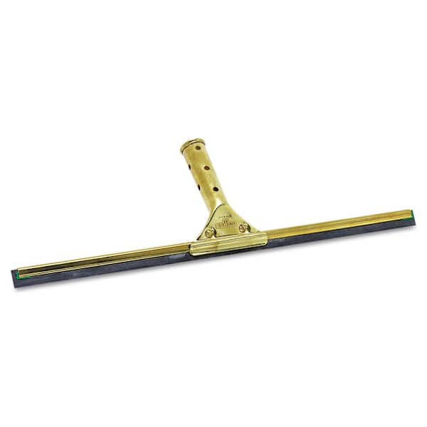 Unger 18 in. W Blade Golden Clip Brass Squeegee Complete with 4.5 in. Handle