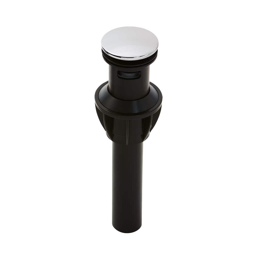 Polished Chrome Bathroom Sink Pop-Up Drain Assembly, 0.5 in