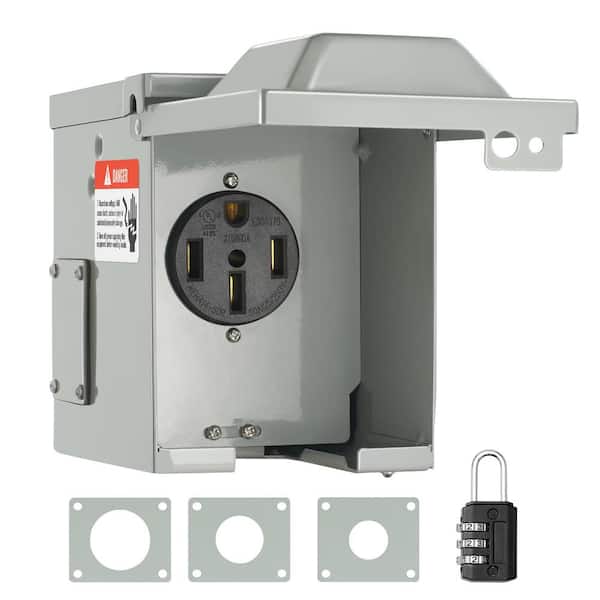 Camper shower wall outlet 90° incl. quick coupling