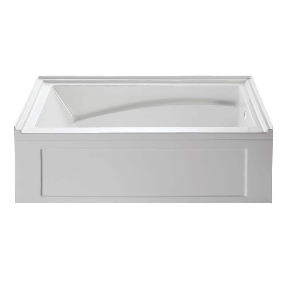 Oriel 60 in. Acrylic Right Drain Rectangular Alcove Bathtub in White price history on PriceWatchPro