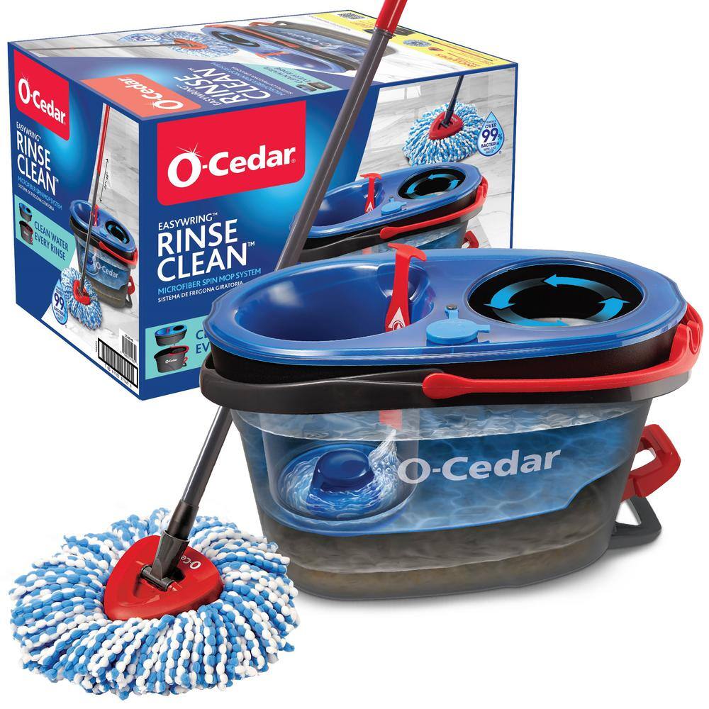 Crystals 360° Spin Microfiber Mop & Bucket Set – Self-Cleaning, Adjustable Handle (Grey)