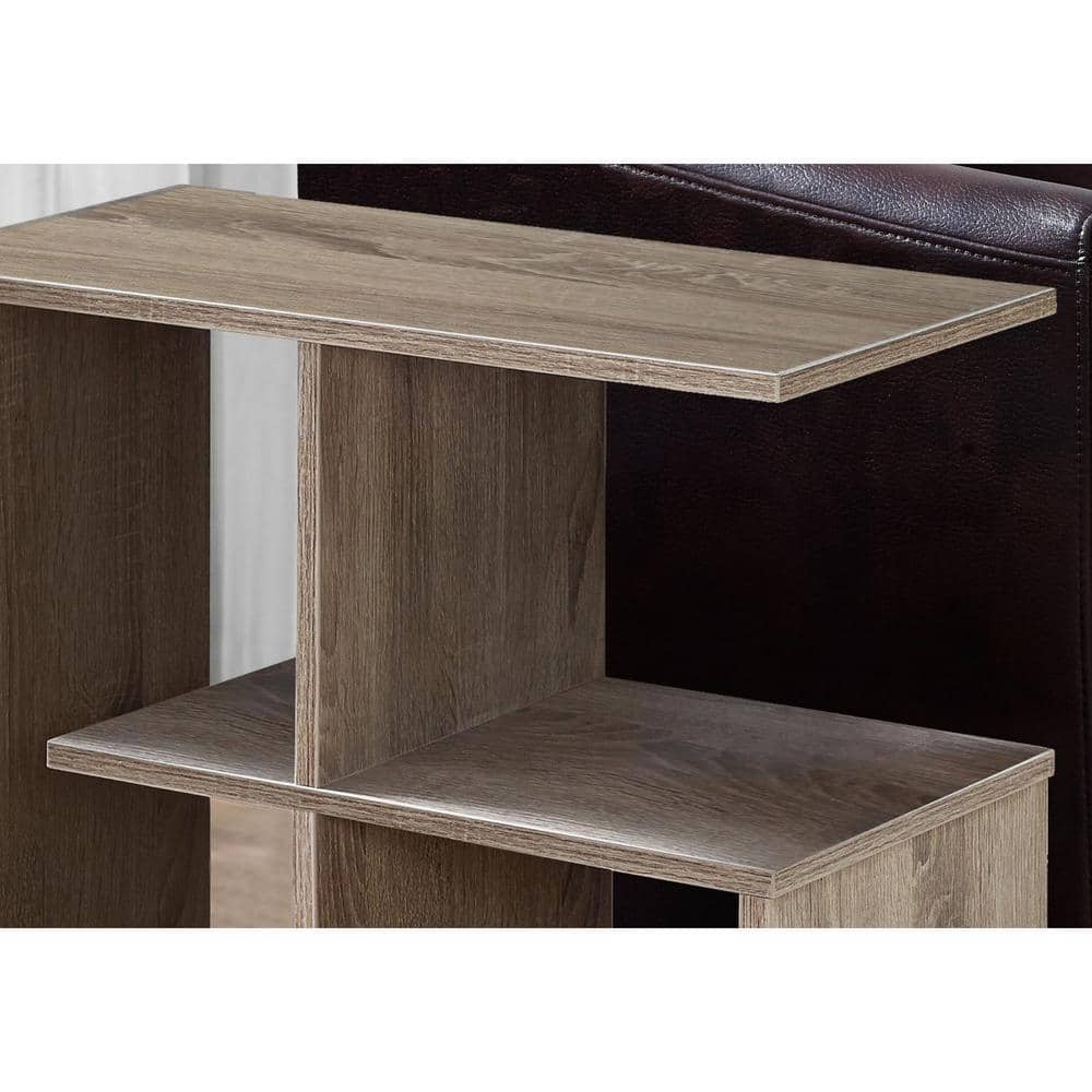 Dark Taupe Particle Board Kitchen Cart with Storage