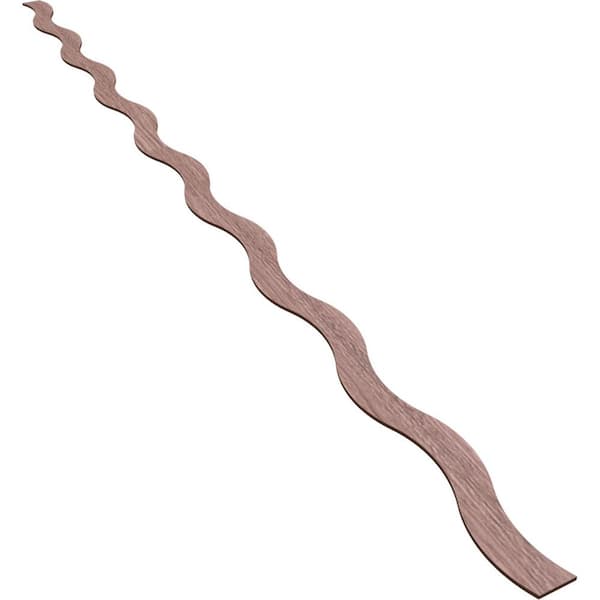 Brazos 94 in. H x 0.25 in. W Slatwall Panels in Walnut 22-Pack