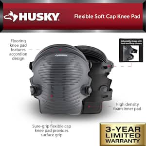 Flexible Soft Cap Work Knee Pads (1-pair)