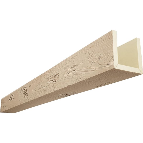 Ekena Millwork Endurathane 8 in. H x 10 in. W x 8 ft. L Knotty Pine Sonora Desert Faux Wood Beam