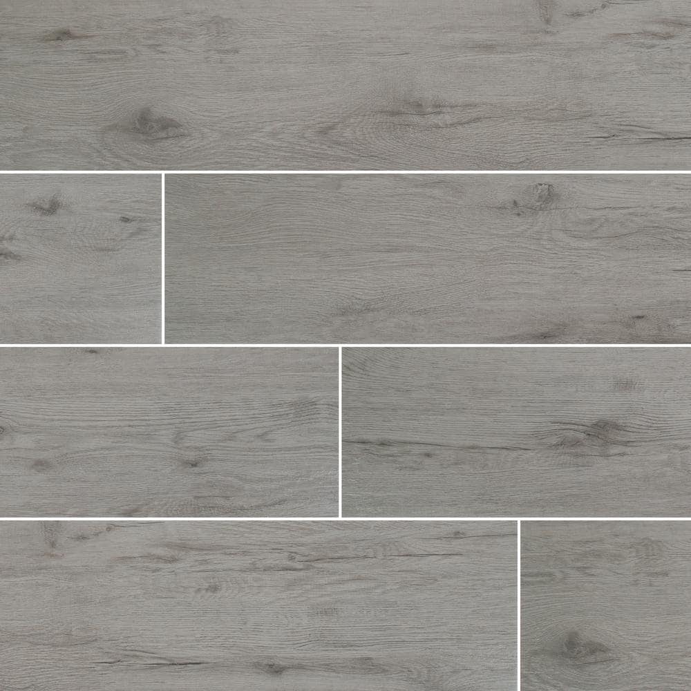 MSI Celeste Gray 8 in. x 40 in. Matte Ceramic Wood Look Floor and Wall Tile (11.1 sq. ft./Case) -  NCELGRA8X40