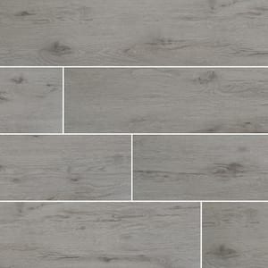 Celeste Gray 8 in. x 40 in. Matte Ceramic Wood Look Floor and Wall Tile (11.1 sq. ft./Case)