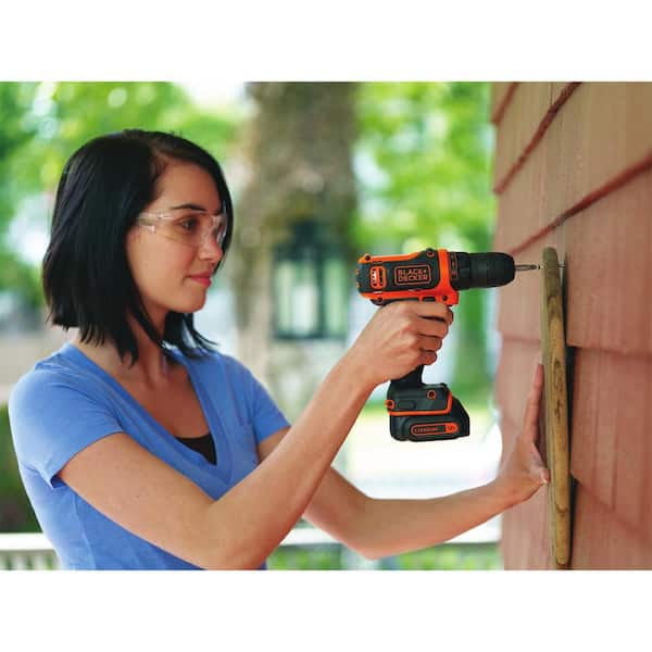 BLACK & DECKER 20-volt Max 3/8-in Cordless Drill (1-Battery Included,  Charger Included) at
