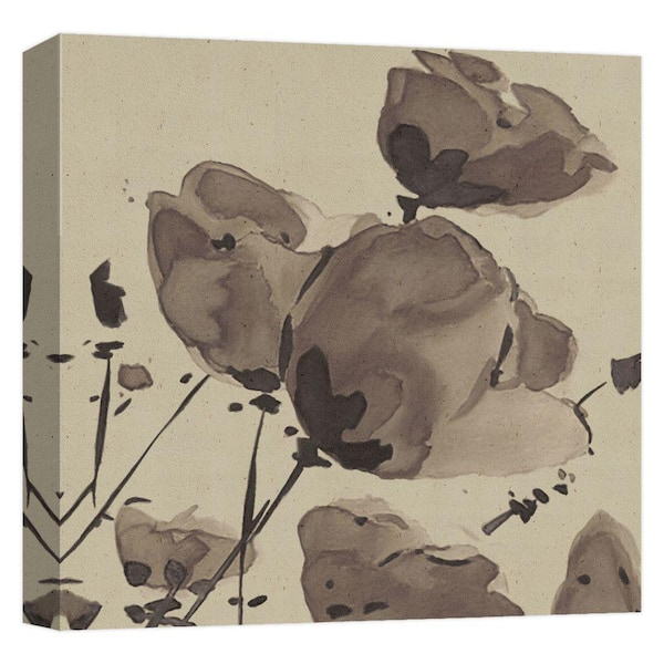 PTM Images ''Watercolor Rose II'' Canvas Abstract Wall Art 15 in. x 15 in.