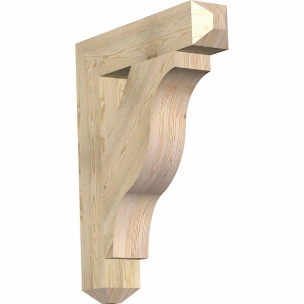 Ekena Millwork 6 in. x 38 in. x 30 in. Douglas Fir Funston Craftsman Rough Sawn Bracket