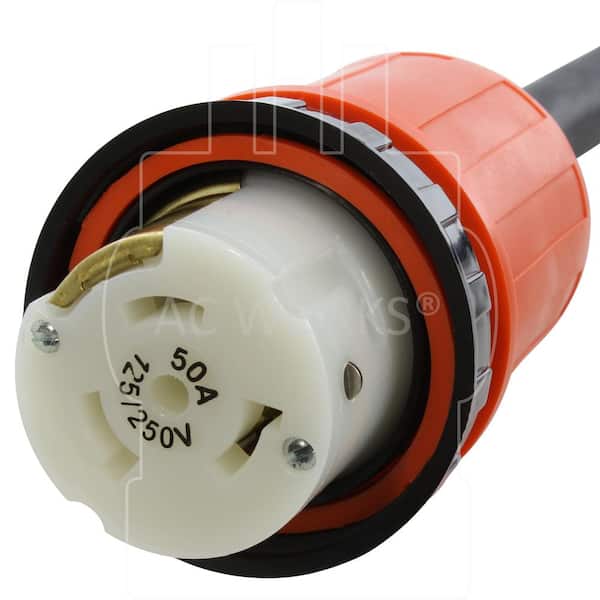 DIY Wiring Device NEMA L14-30P Locking Male Plug Assembly by AC WORKS™ 