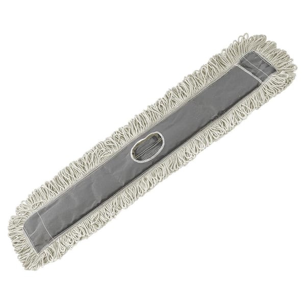 Alpine Industries 48 in. Cotton Dust Dry Mop Replacement Head (2-Pack)