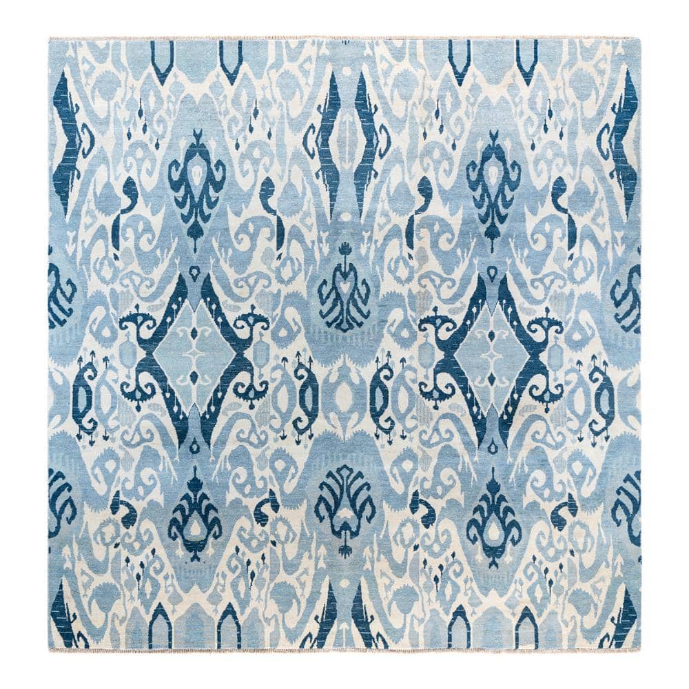 Ikat Ivory 8 X 10 Hand-Knotted Wool Indoor Area Rug price history on PriceWatchPro