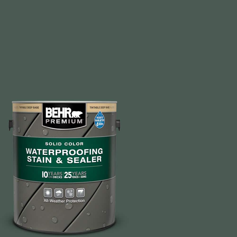 BEHR PREMIUM 1 Gal S420 7 Secluded Woods Solid Color Waterproofing   Secluded Woods Behr Premium Exterior Wood Stains 501301 64 1000 