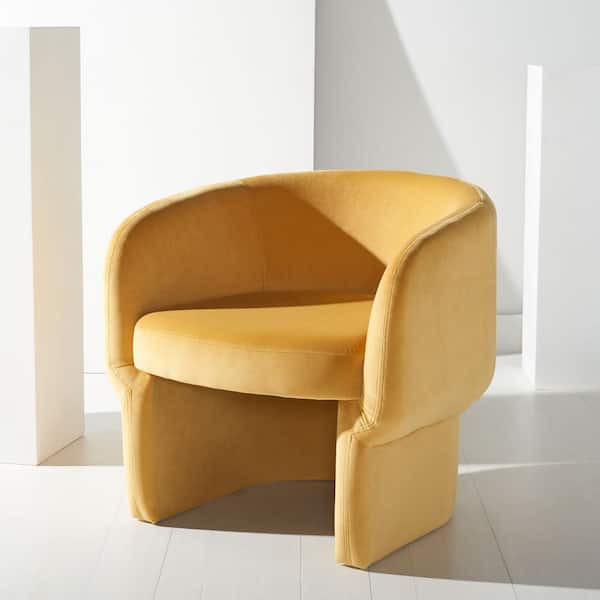 SAFAVIEH Kellyanne Mustard Accent Chair