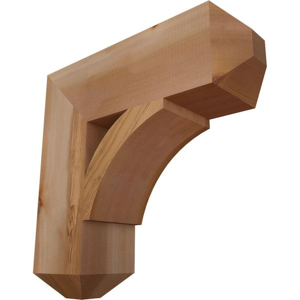 Ekena Millwork 5.5 in. x 20 in. x 20 in. Western Red Cedar Thorton Craftsman Smooth Bracket
