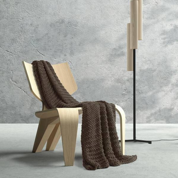 Unbranded Leon Chocolate Acrylic Throw Blanket