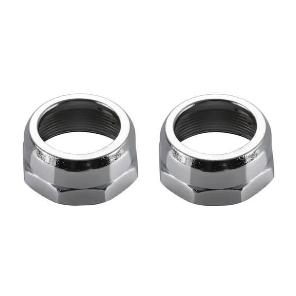Glacier Bay Pair of Bonnet Nuts in Chrome