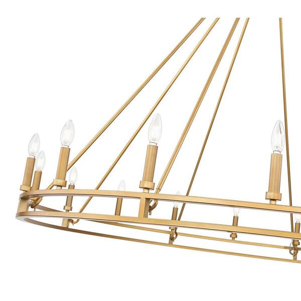 Unbranded - Dennison 16 light Signature Brass Chandelier for Indoor Use with No Bulbs Included
