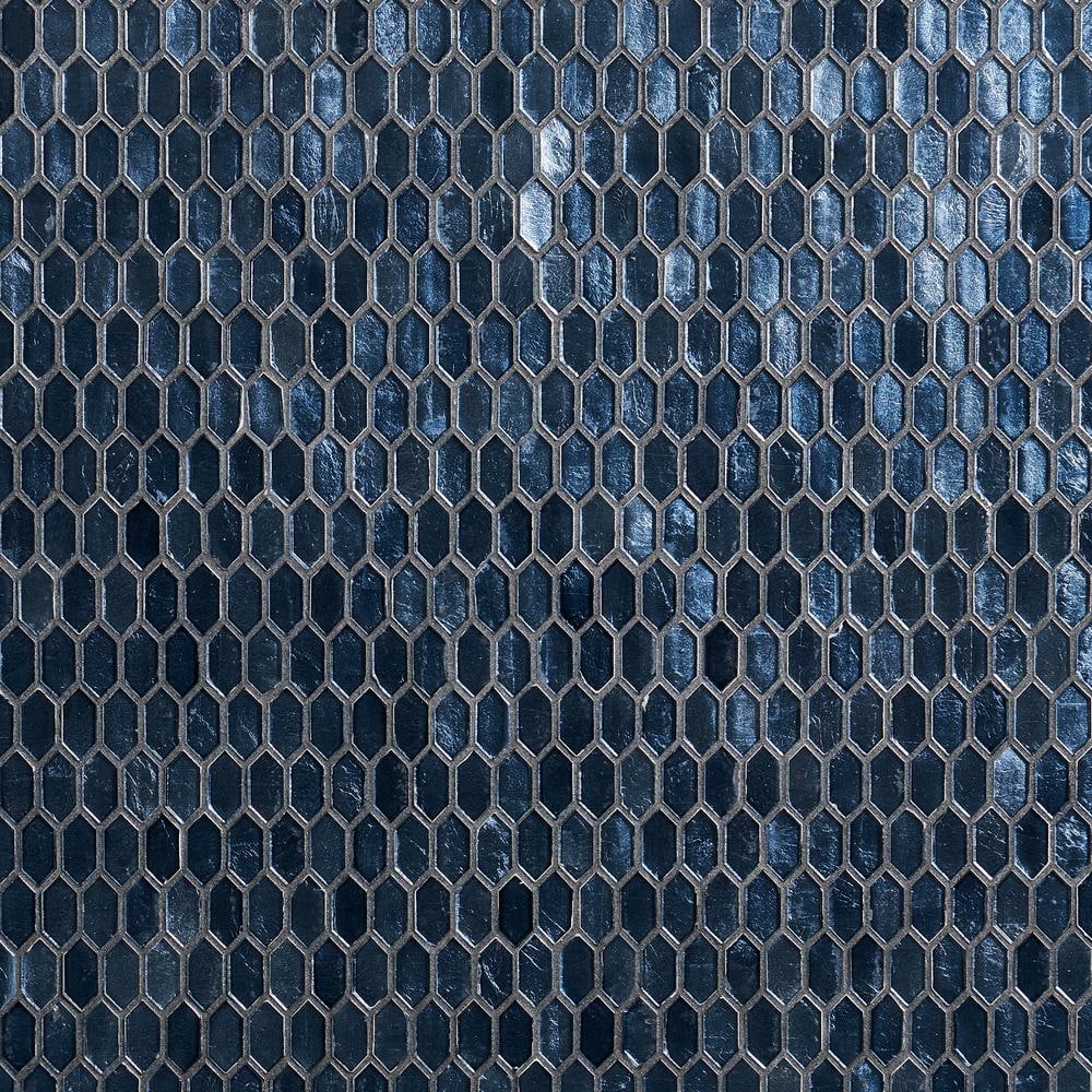 Ivy Hill Tile Glimmer Midnight Blue 11.61 in. x 11.73 in. Polished