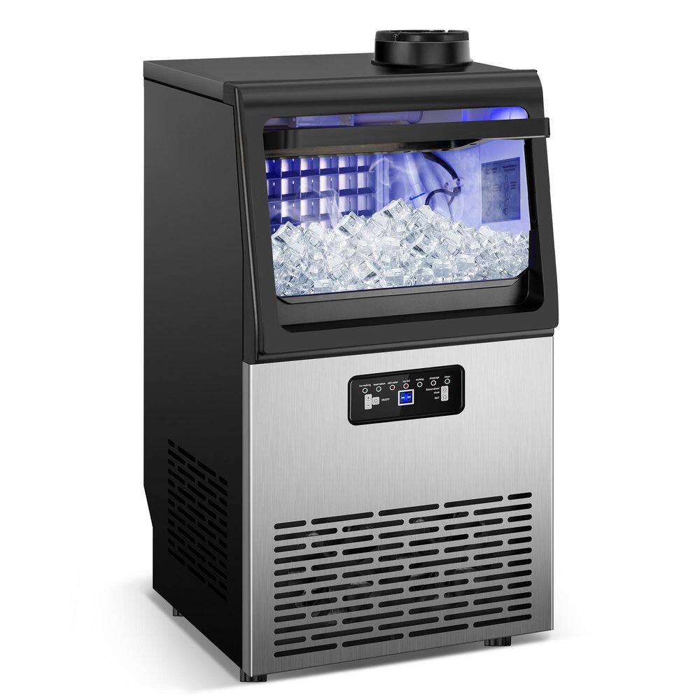 13.5 in. 80 lb. /24H Freestanding Full Size Cubes Ice Commercial Ice Maker in Stainless Steel price history on PriceWatchPro