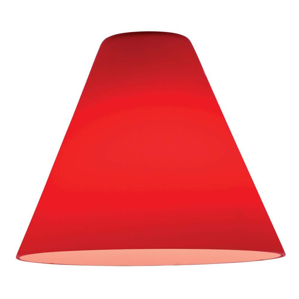7 in. Red Glass Shade