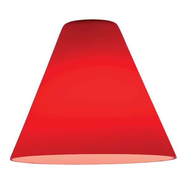 7 in. Red Glass Shade