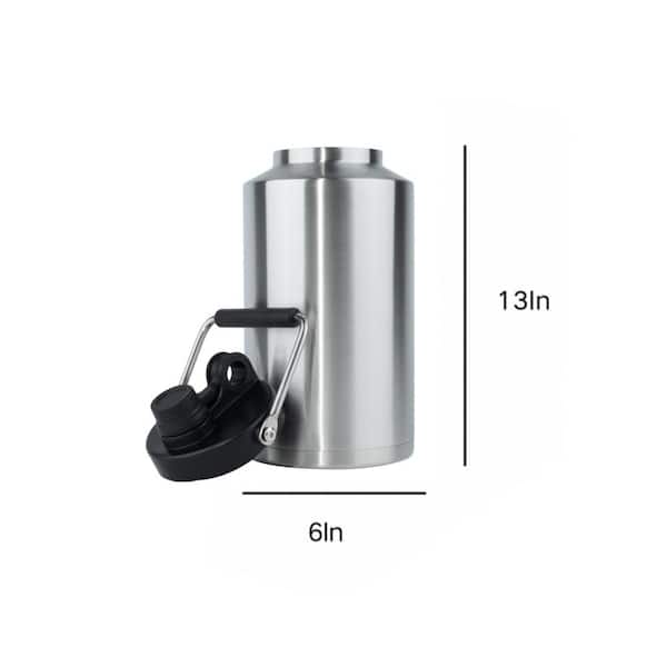 Angel Sar 4 qt. Stainless Steel Double Vacuum Beverage Jug