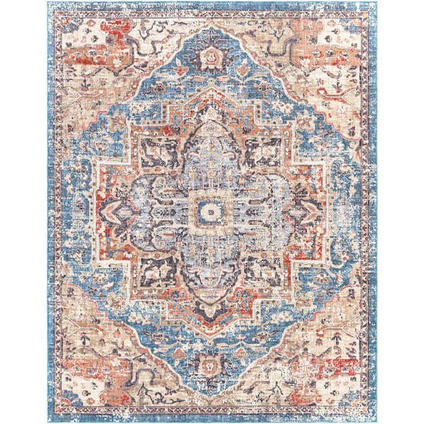 Artistic Weavers Derin Rust 7 ft. 10 in. x 10 ft. Indoor/Outdoor Area Rug