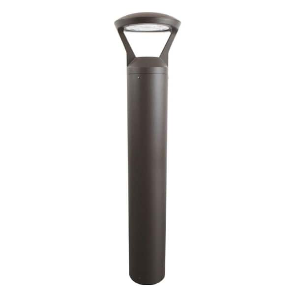 Y 205BC Line-Voltage Bronze 3000 Lumen Hardwired Bollard Light with Tunable CCT and Switchable Wattage