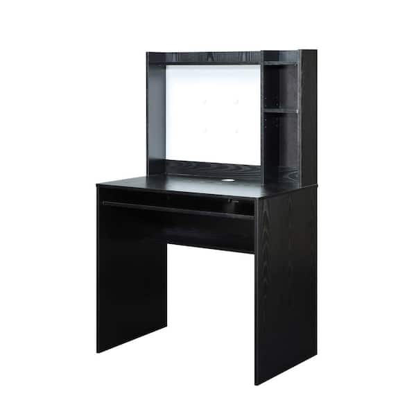Convenience Concepts 31.5 in. Rectangular Black Computer Desks with